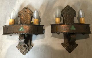Arts And Crafts Copper Wall Sconces