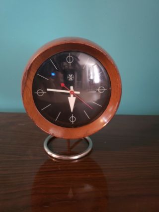 Rare Vintage 1950 George Nelson Howard Miller Chronopak Table Clock Model 4765