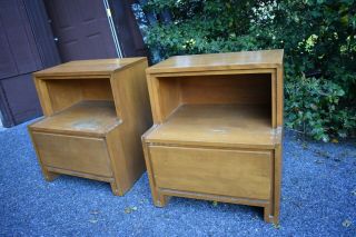 Conant Ball Nightstand Side Table Pair 50 