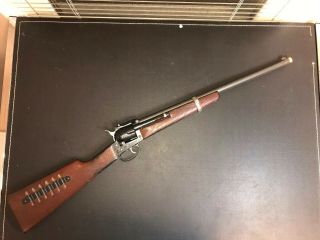 Vintage Mattel Shootin Shell Colt Six Shooter Rifle Toy Cap Gun