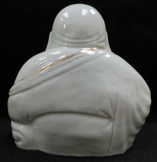 Large vintage Chinese signed ceramic porcelain happy Buddha figure 3