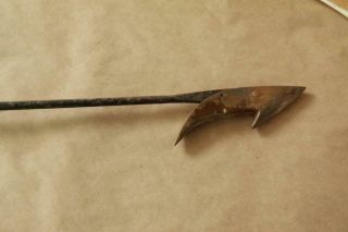 Vintage Curved Bronze Brass Toggle Head Whaling Maritime Harpoon 8