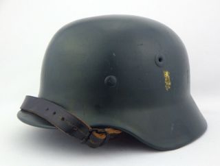 West German Police Stahlhelm - Post - War Helmet Baden - Württemberg