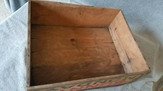 Vintage Antique Sunny Monday Soap Box Wood Crate 6