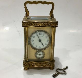 19th.  Century French Carriage Clock By Schulmann & Son