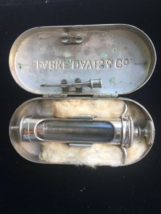 (1885) Antique Apothecary Parke,  Davis & Co Syringe