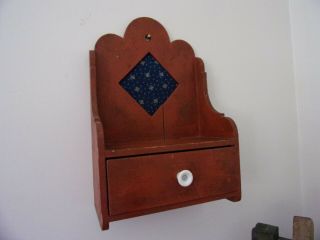 Antique Wall Box In Paint.  Sweet