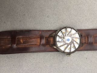 World War i Trench Watch Nimra Swiss All Shrapnel Guard Leather Strap 3