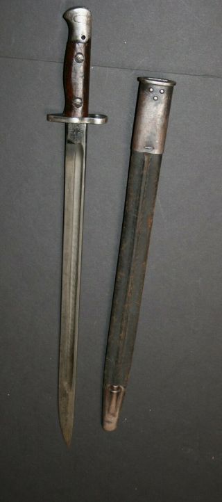 Vintage Wwi Wilkinson 1907 Bayonet W Sheath