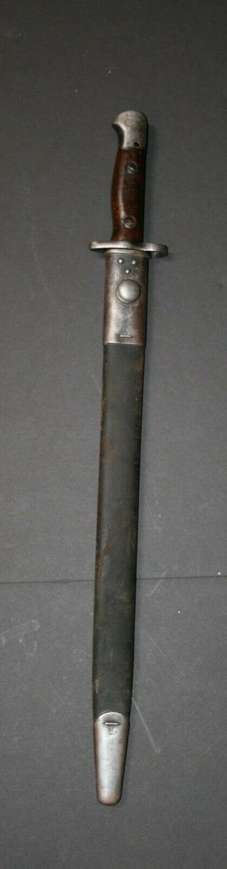 Vintage WWI Wilkinson 1907 Bayonet w Sheath 2