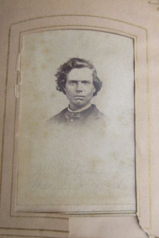 CDV Tintype Album - Mock Family from Chillcotthe,  Ohio.  Soldiers 3