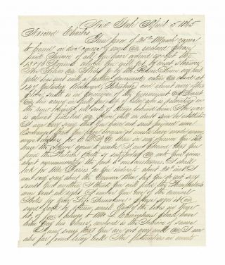 April 1865 Letter To Photographer Charles D.  Fredricks - End Of Civil War