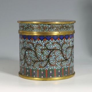 Fine Chinese Cloisonne Gilt Box and Cover Signed 19/20thC 6