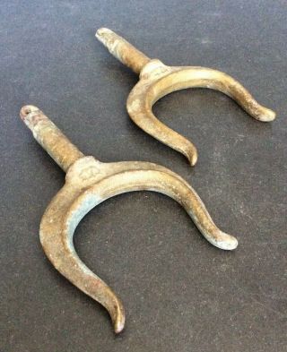 Vintage Solid Brass - Bronze Wilcox Crittenden 1,  Oar Locks Estate Find