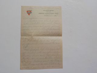 Wwi Letter 1919 Chinese Year Labor Montierchaume France 68th Engineers Ww1
