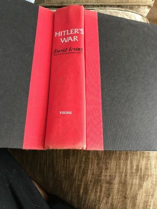 Hitler ' s War David Irving 1977 Hardcover First Edition Dust Jacket 8