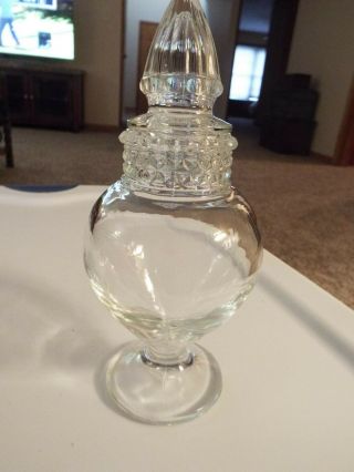 Huge Tiffin Apothecary Candy Jar About 11 Inches Tall
