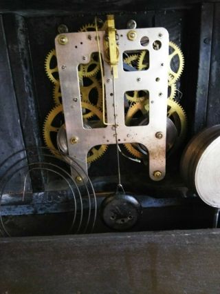 ANTIQUE 19th Century Sessions Mantle Clock 10