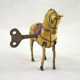 Antique Windup Mechanical Metal/tin Horse From Germany -