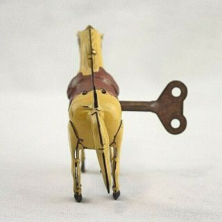 Antique Windup Mechanical Metal/Tin Horse from Germany - 4