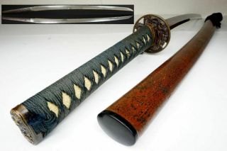 Authentic Sharp Japanese Katana Sword 250yr Antique Samurai Nihonto,  89cm Sturdy