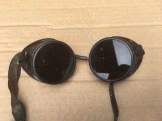 Antique Willson Goggles Safety Glasses Vtg Retro Welding Old Steampunk