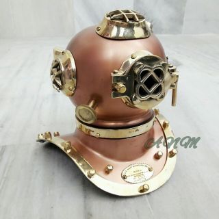 Antique Brass Diving Helmet U.  S Navy Divers Mark V Maritime Decor