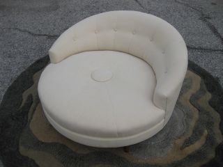 Milo Baughman Round Lounge Chair Sofa 1960s Mid Century Modern
