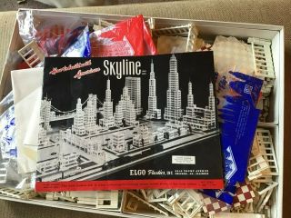 VINTAGE ELGO AMERICAN SKYLINE BUILDING KIT SET 95 1950s 3