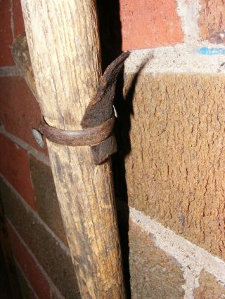 Antique Vintage Hay Sickle Scythe Farm Tool Primitive Grim Reaper Decor 4