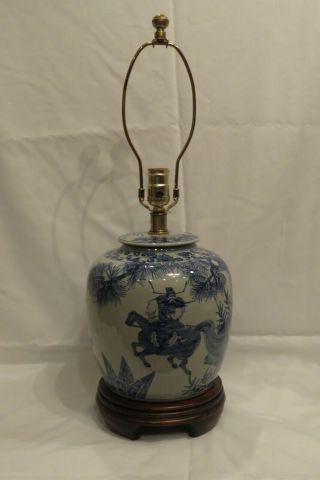 Frederick Cooper Vintage Asian Warrior Design Table Lamp