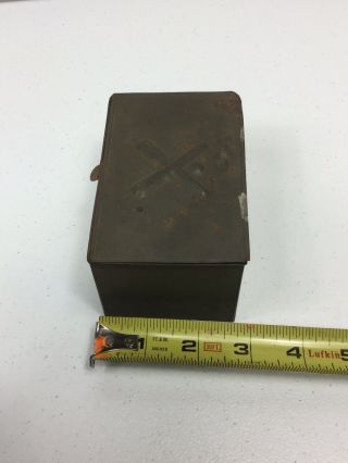 Rare Civil War US Artillery Friction Primer Tin Box Frankford Arsenal 10