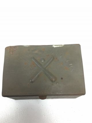 Rare Civil War US Artillery Friction Primer Tin Box Frankford Arsenal 3