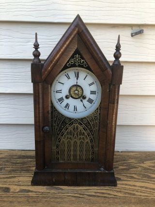 Antique Jerome & Co. ,  Haven,  Cottage Steeple Shelf Clock,  Parts / Restoratio