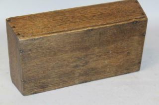 RARE 18TH C CHIPPENDALE PERIOD KNIFE - UTENSIL BOX FULLY DOVETAILED OLD SURFACE 10