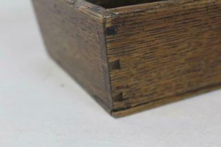 RARE 18TH C CHIPPENDALE PERIOD KNIFE - UTENSIL BOX FULLY DOVETAILED OLD SURFACE 6