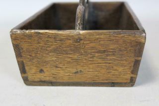RARE 18TH C CHIPPENDALE PERIOD KNIFE - UTENSIL BOX FULLY DOVETAILED OLD SURFACE 8