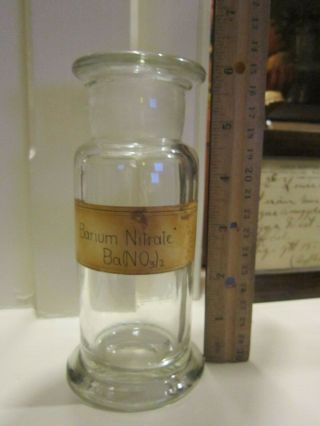 Apothecary Glass Display Bottle Pharmacy Show Globe Chemical Specimen Jar Pontil 5