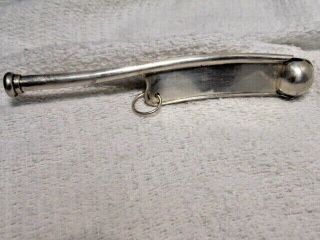 Sterling Silver Bosun Whistle Call Pipe Boatswain Whistle