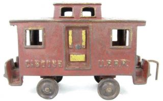 Ideal antique cast iron train caboose 2