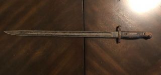 Vintage Wwi,  Wwii Era Model 1907 Bayonet With Authentic Notches