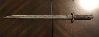 VINTAGE WWI,  WWII ERA MODEL 1907 BAYONET WITH AUTHENTIC NOTCHES 2