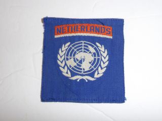 B3872 United Nations Un Netherlands Patch Not Folded R2a