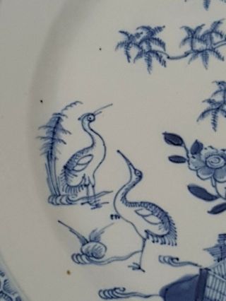 VERY FINE LARGE ANTIQUE CHINESE PORCELAIN BLUE & WHITE QIANLONG PLATE 7