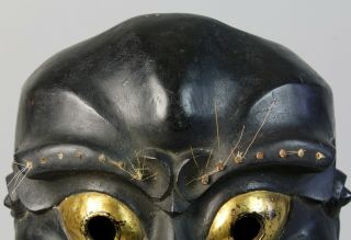 Very Rare Japanese Folk Noh Mask depicting Demon character T90 5