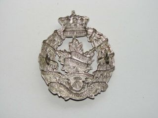 Canada Pre WW2 Cap Badge The British Columbia Regiment,  single battle honour 4