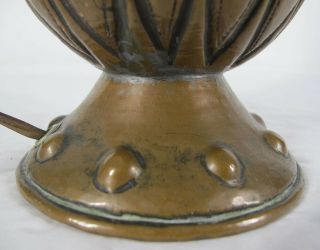 Antique c 1910 - 15 Arts & Crafts Hammered Copper Lamp Attrb Lillian Palmer yqz 9