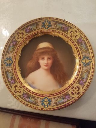 Fine Antique Royal Vienna Plate Nadia