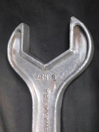 Vintage Modern POP ART Polished Aluminum Sculpture GIANT Wrench Industrial 3