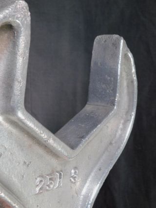 Vintage Modern POP ART Polished Aluminum Sculpture GIANT Wrench Industrial 9